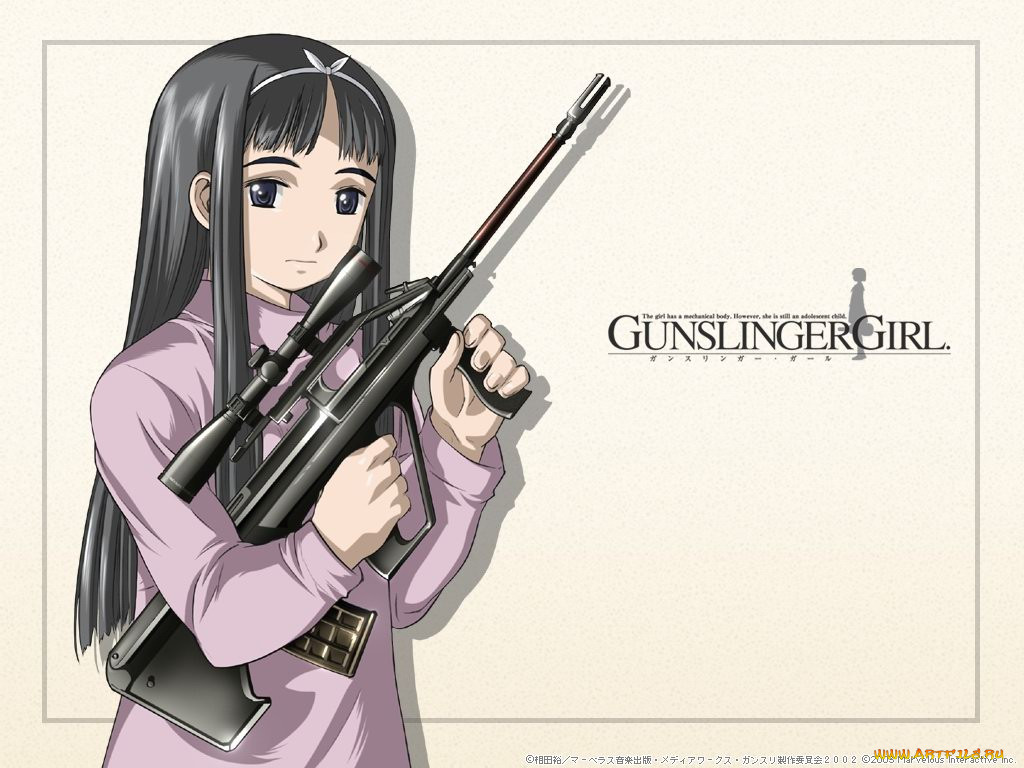 gun, slinger, girl, 